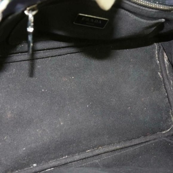 Prada Blue Camouflage Print Canapa Style Cross Body Satchel - Picture 4 of 8